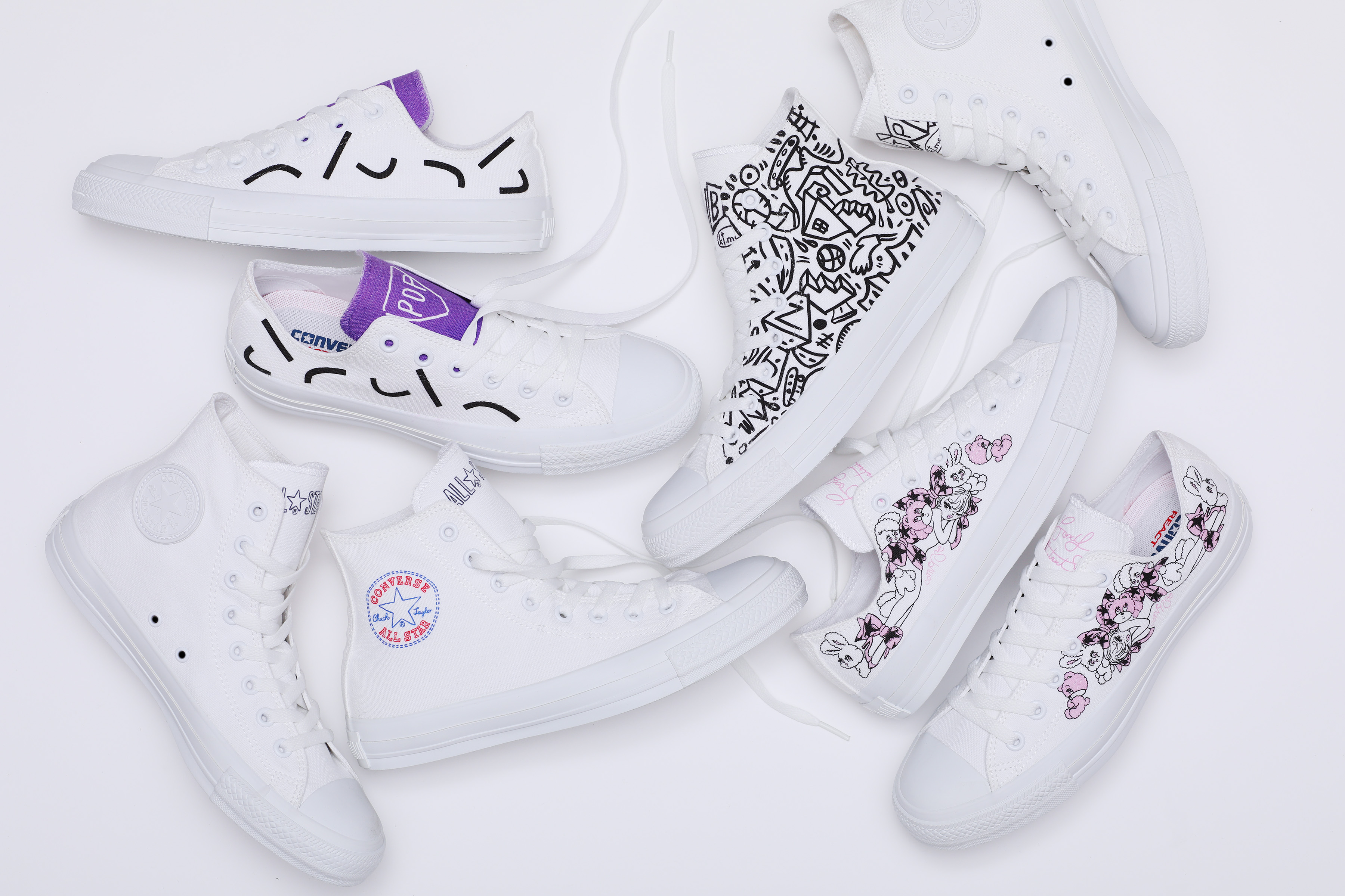 “White atelier BY CONVERSE”のデザインに、新たなアーティストが登場！